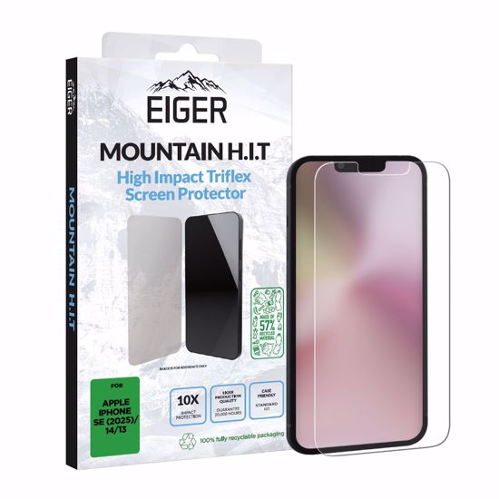 Picture of Eiger Eiger Mountain IMPACT Screen Protector GRS 1 Pack for iPhone 16e/ 14/ 13 1 Pack